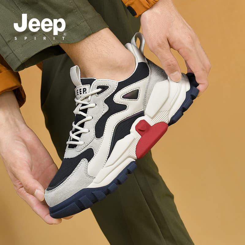 Кроссовки JEEP SPIRIT Leisure Collection Низкие повседневные кроссовки Мужские Светло-песочные - изображение 10