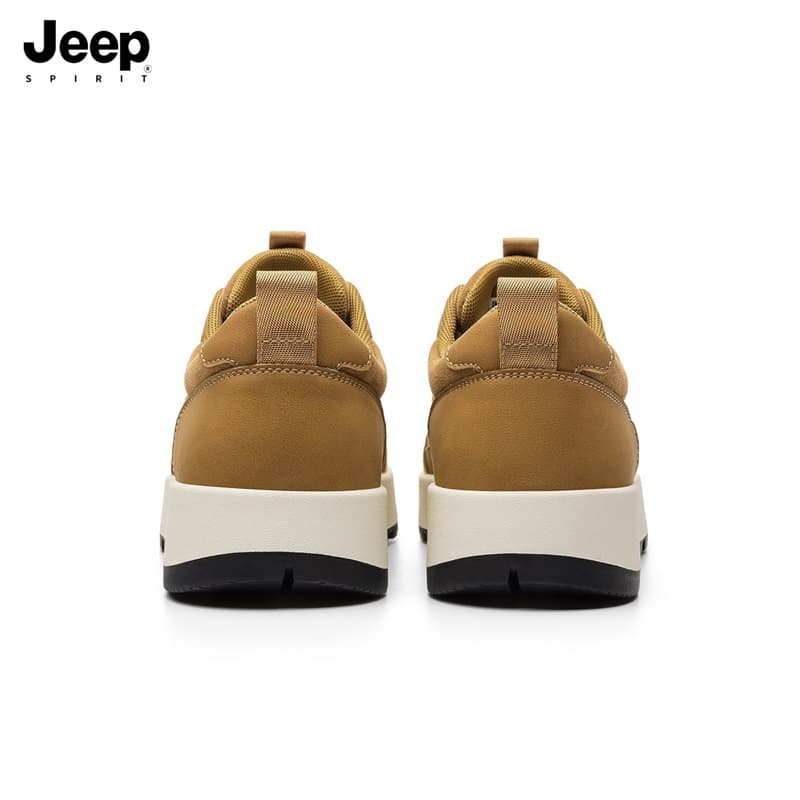 Кроссовки JEEP SPIRIT Leisure Collection Кеды для скейтбординга Low Топ Янтарно-коричневый Мужской - изображение 4