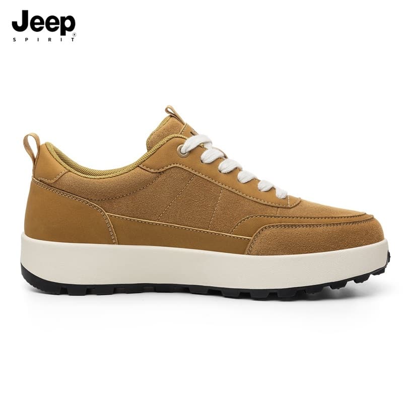 Кроссовки JEEP SPIRIT Leisure Collection Кеды для скейтбординга Low Топ Янтарно-коричневый Мужской - изображение 2
