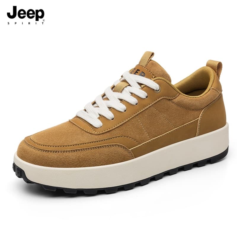 Кроссовки JEEP SPIRIT Leisure Collection Кеды для скейтбординга Low Топ Янтарно-коричневый Мужской - изображение 3