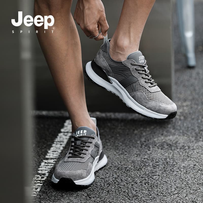 Кроссовки JEEP SPIRIT Износостойкий Легкий Износостойкий и Низкий Топ Повседневная Обувь Мужская - изображение 9