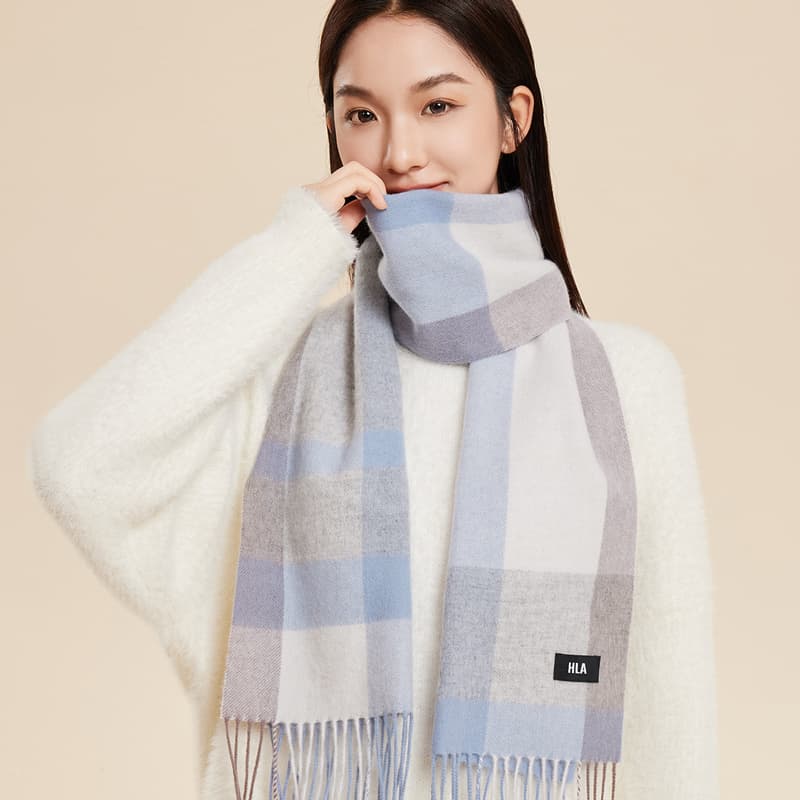 Шарф Шарфы из овечьей шерсти HLA Knit Унисекс - изображение 2