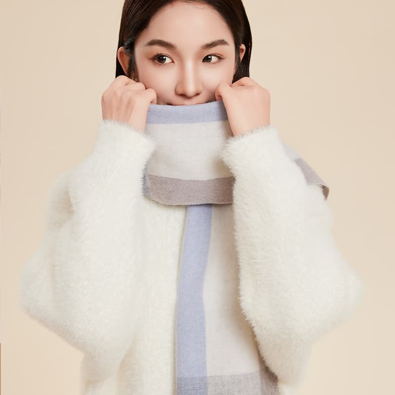 Шарф Шарфы из овечьей шерсти HLA Knit Унисекс - изображение 3