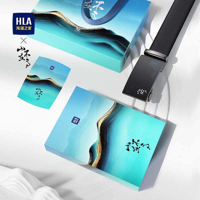 Ремень HLA The Mountain Collection Коровья кожа Цинковый сплав Кожаные ремни Мужской 3,5 см - изображение 1