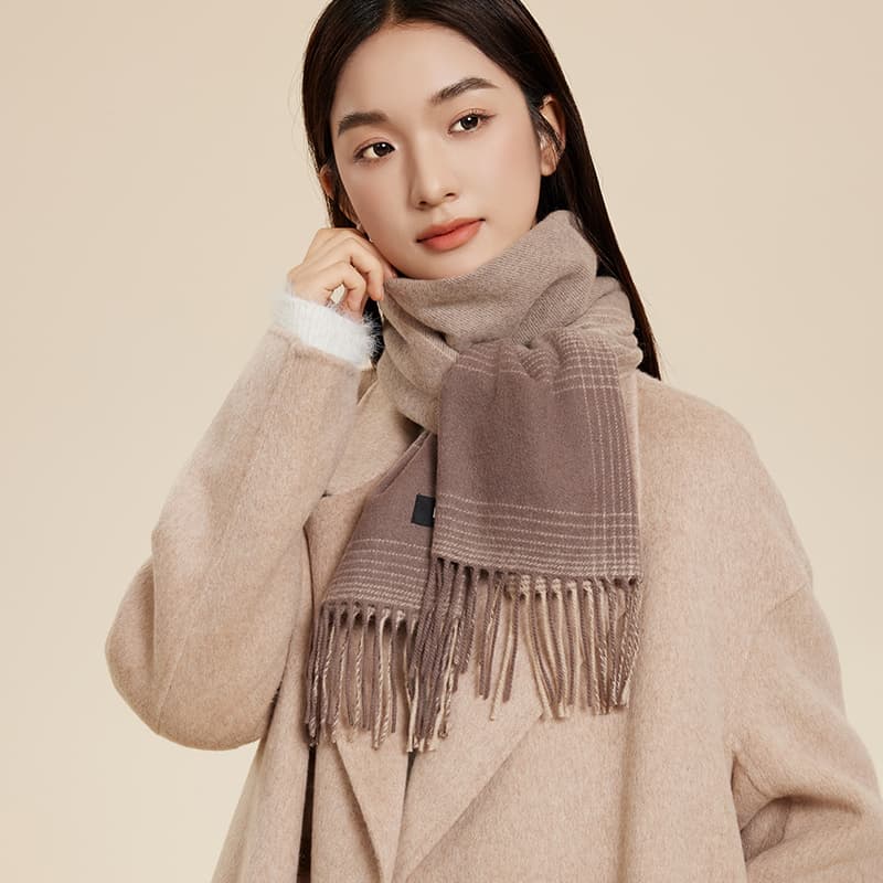 Шарф HLA Sheep Wool Knit Платки Унисекс - изображение 2