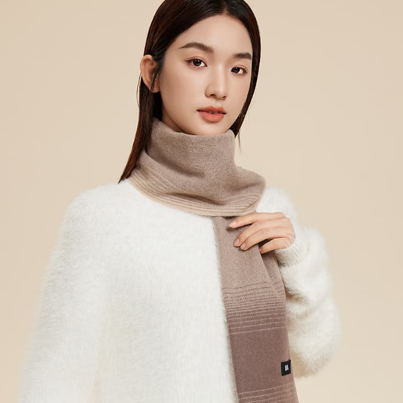 Шарф HLA Sheep Wool Knit Платки Унисекс - изображение 4