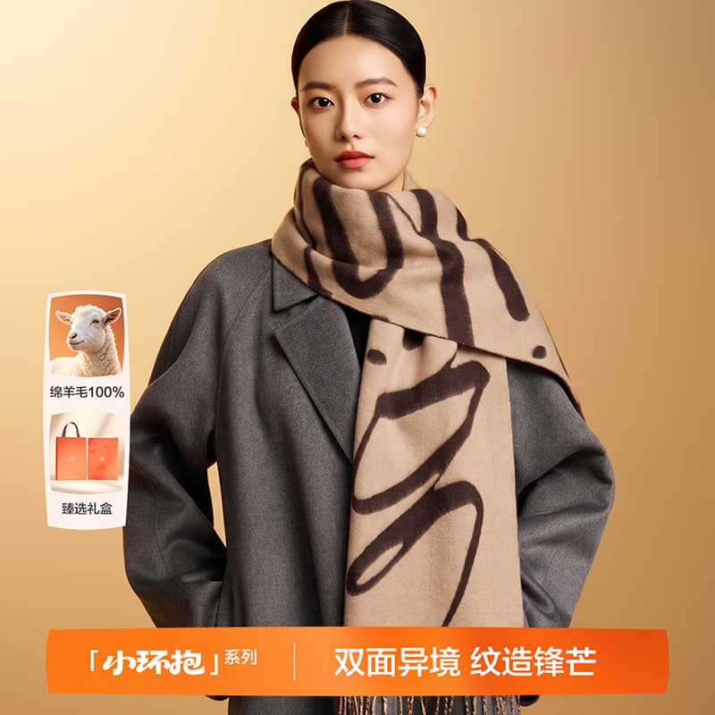 Шарф HLA Овечья шерсть Wool Knit Шарфы Женские - изображение 2