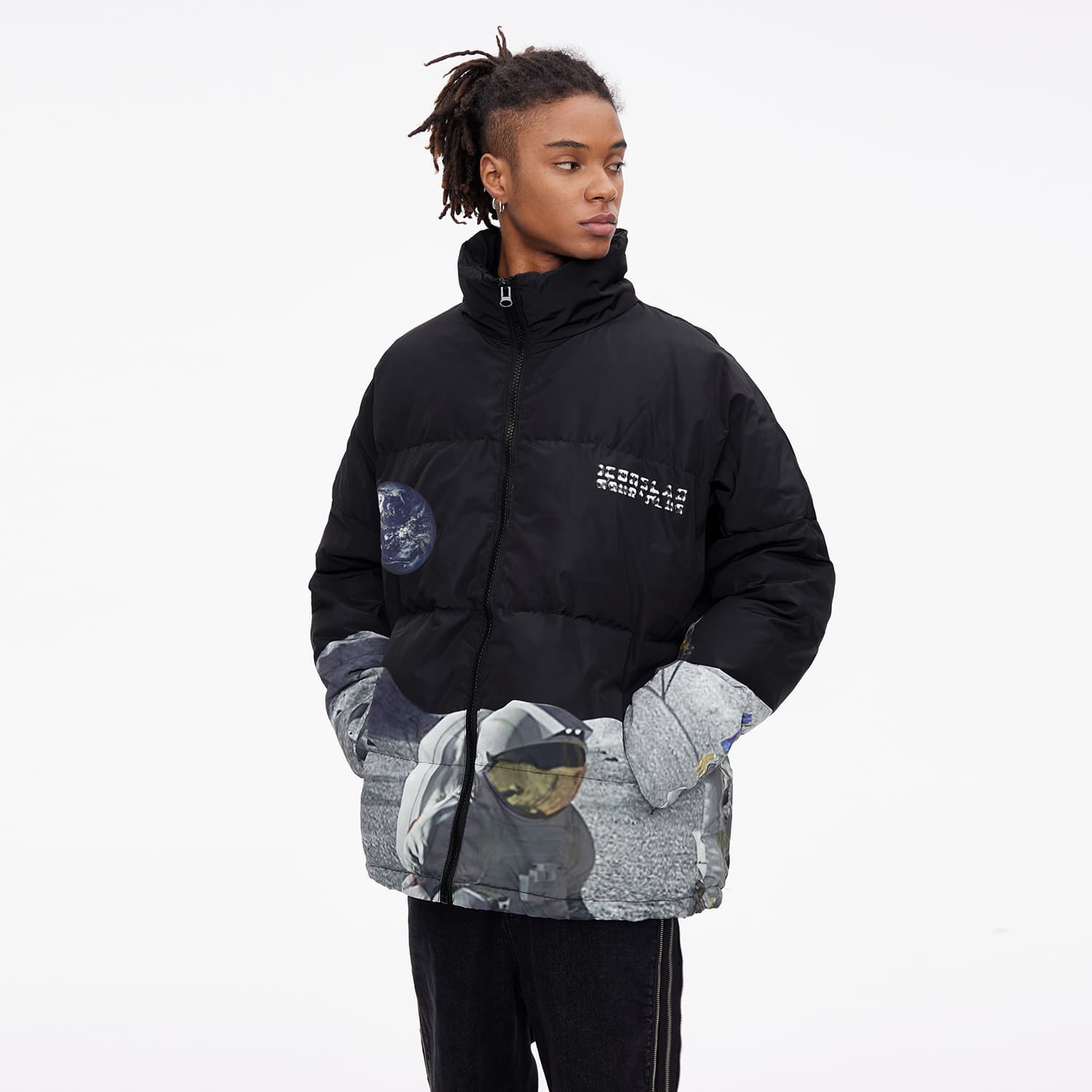 Зимняя куртка ICONS Lab Cyberpunk Astronaut Down Jacket Black - изображение 3