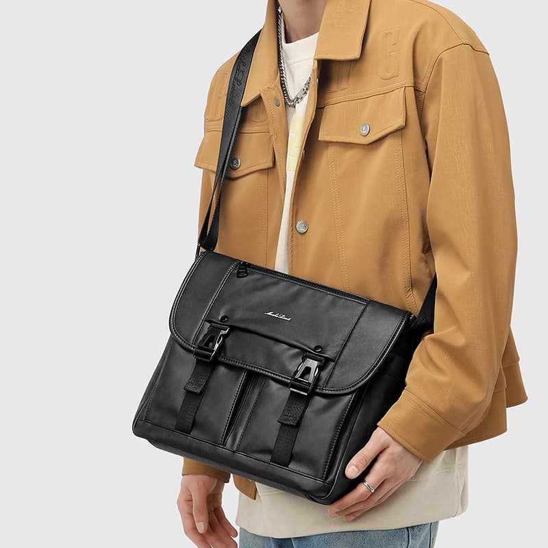 Сумка через плечо Mashalanti PVC Messenger Bag Black - изображение 8