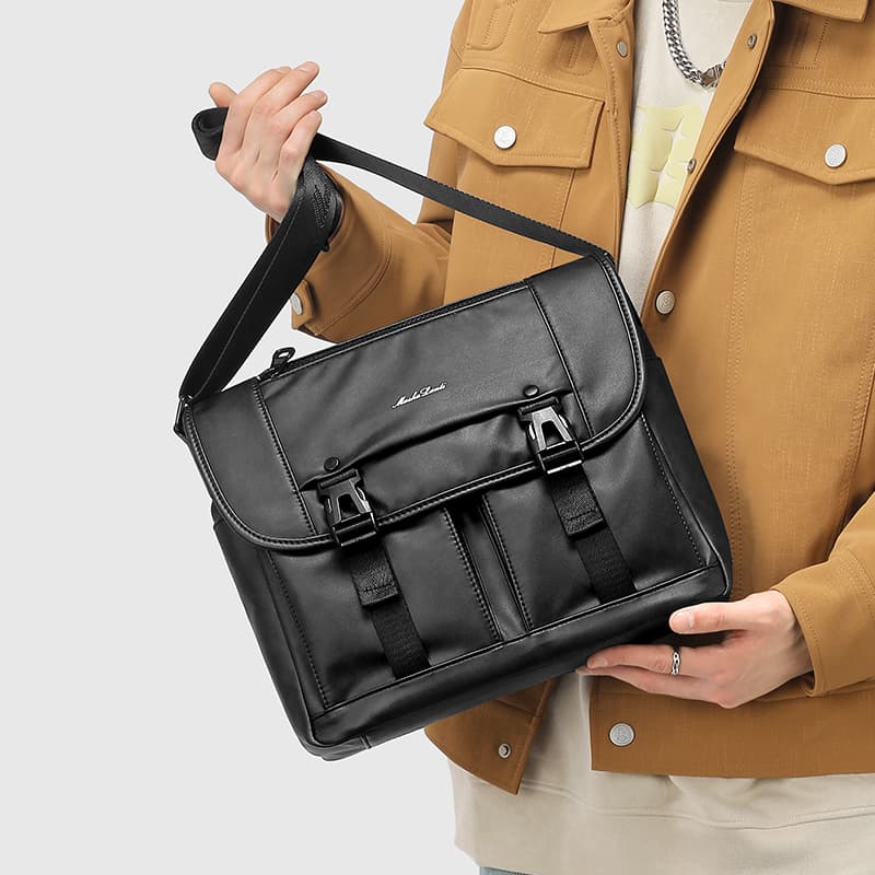 Сумка через плечо Mashalanti PVC Messenger Bag Black - изображение 5