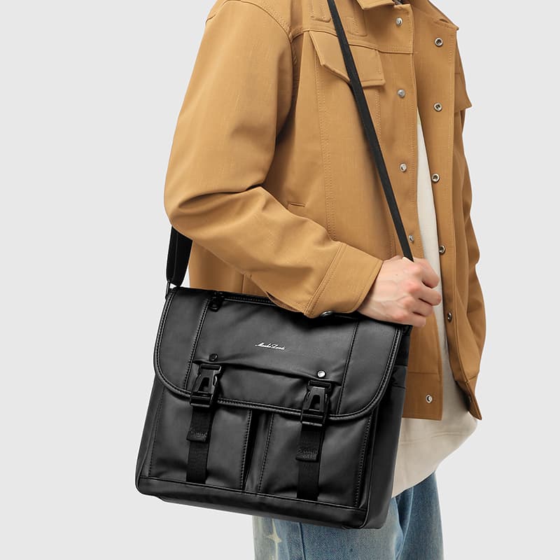 Сумка через плечо Mashalanti PVC Messenger Bag Black - изображение 7