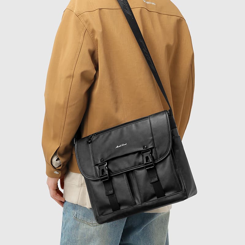 Сумка через плечо Mashalanti PVC Messenger Bag Black - изображение 6