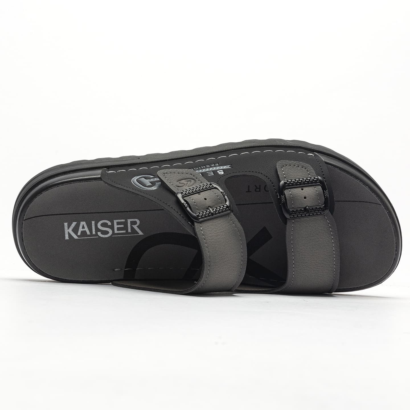 Сандалии Kaiser Шлепанцы Серые Мужские - изображение 3