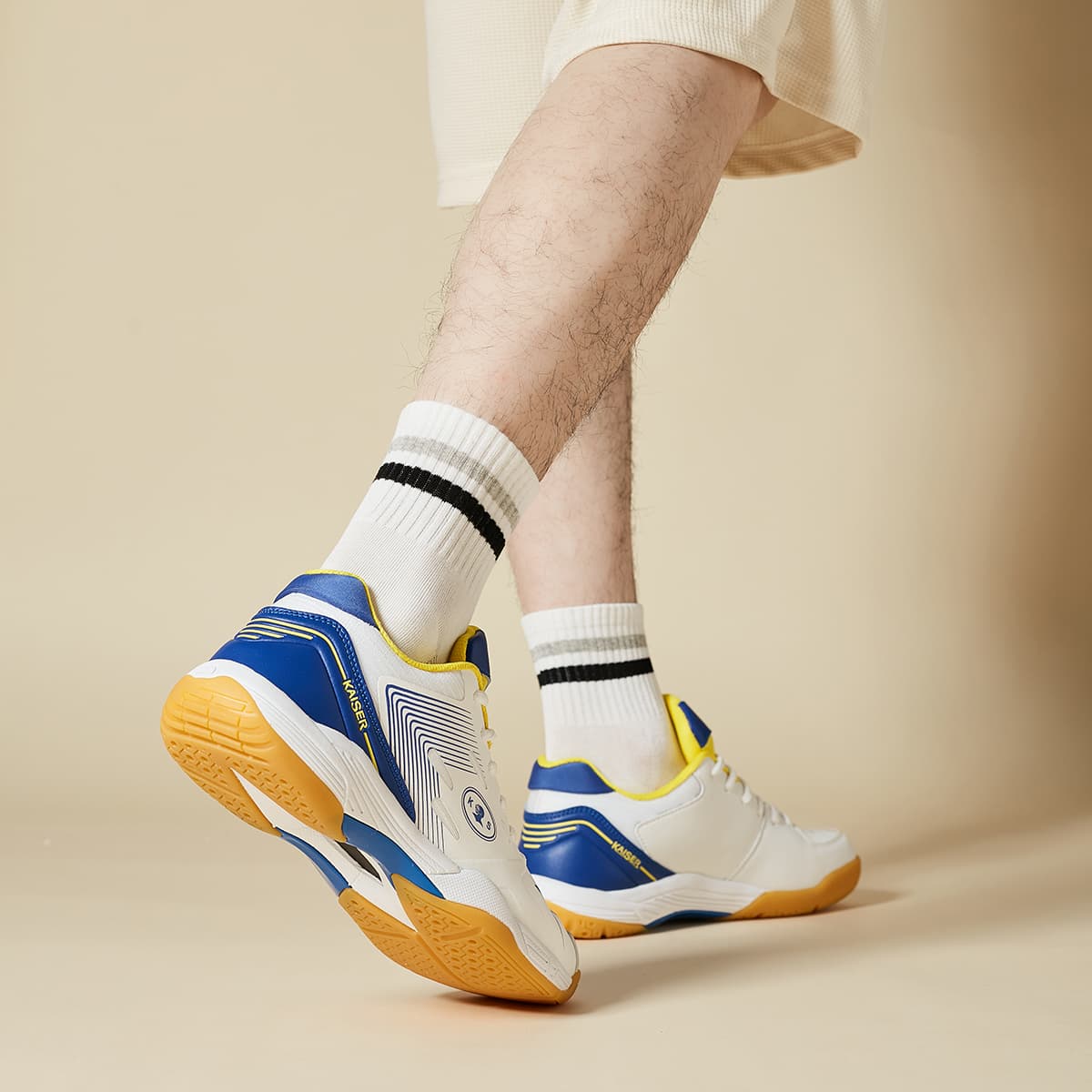 Кроссовки для бадминтона KAISER Badminton Shoes White Blue - изображение 7