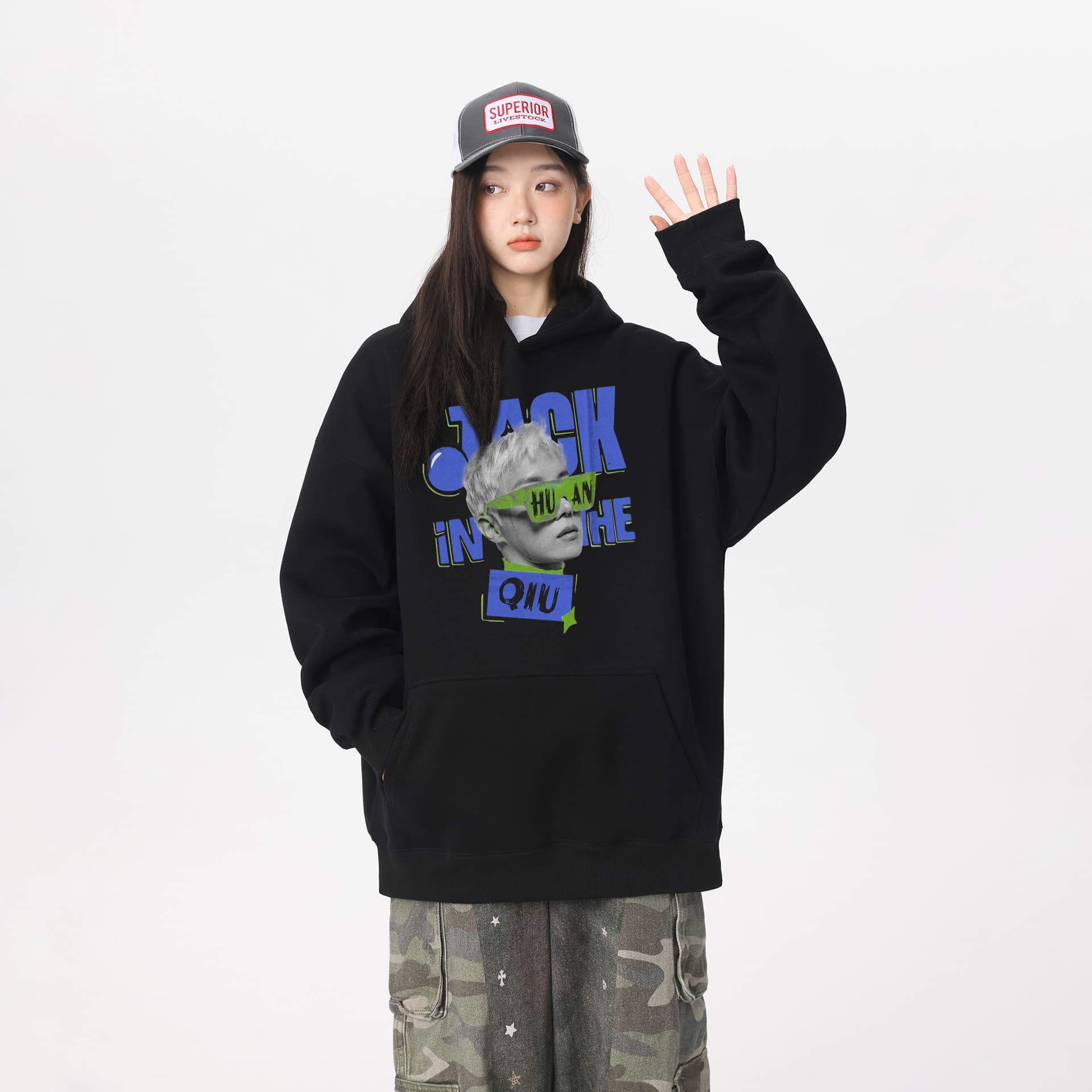 Худи HUANQIU LOGO420 - изображение 4