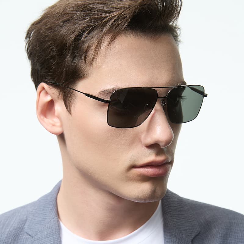 Солнцезащитные очки HLA Сплав Aviator Солнцезащитные очки Мужские - изображение 3