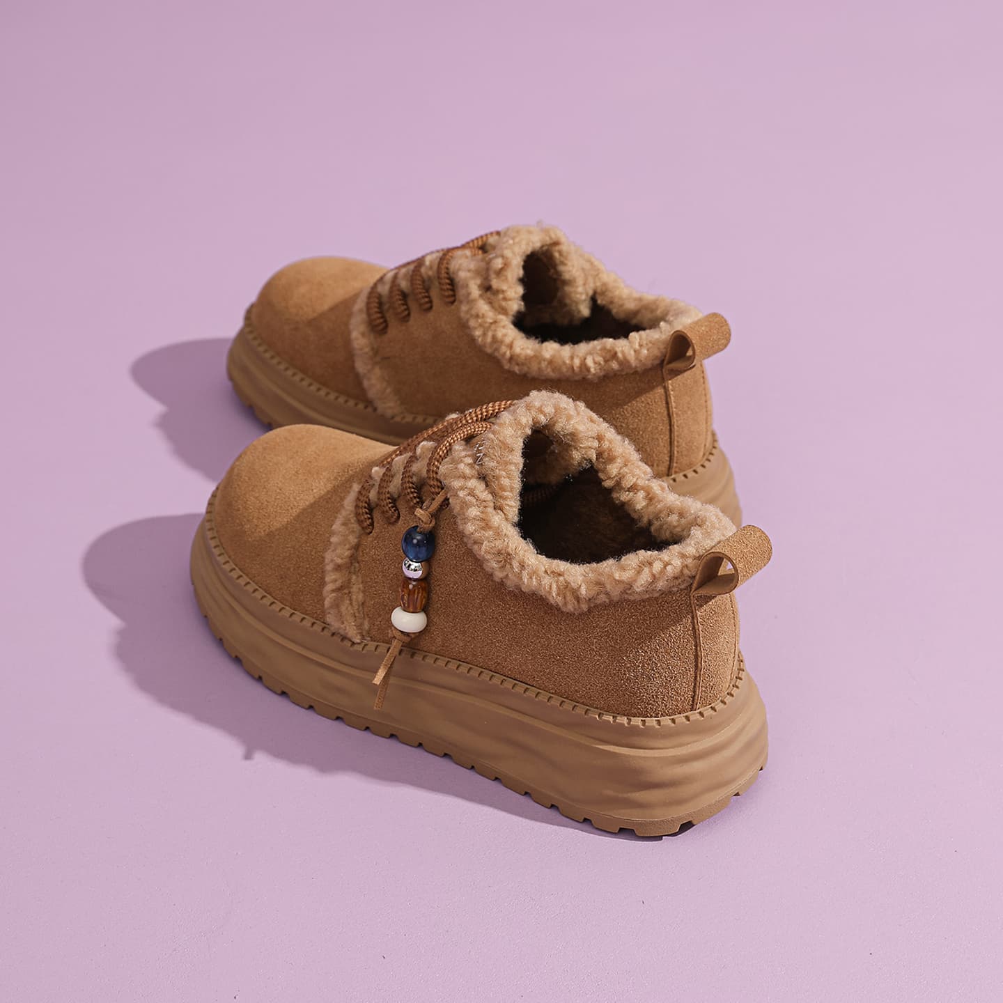 Ботинки зимние DAPHNE Устойчивая к истиранию обувь в стиле Birkenstock для женщин с флисовой подкладкой термические хлопковые кроссовки - изображение 3