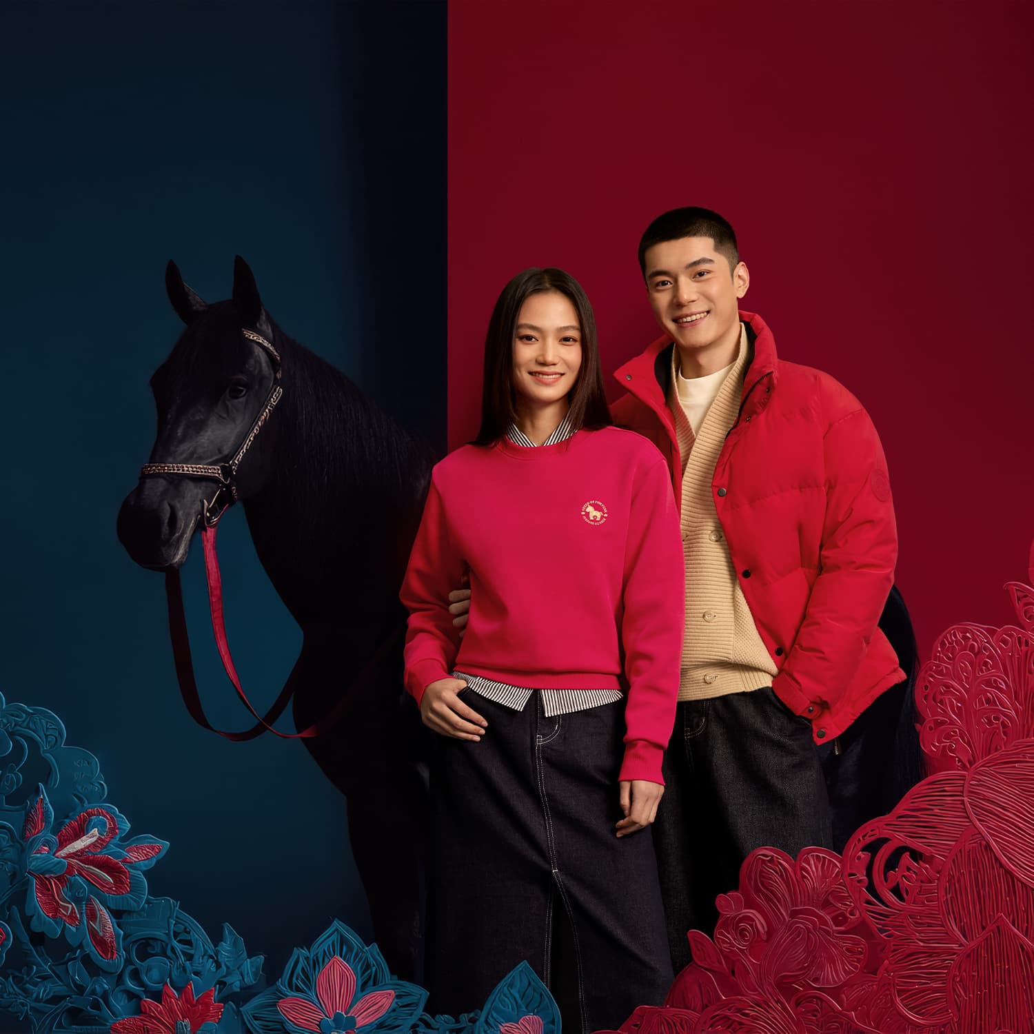 Зимняя куртка Коллекция HLA Year of The Horse New Year Collection Мужской пуховик - изображение 5