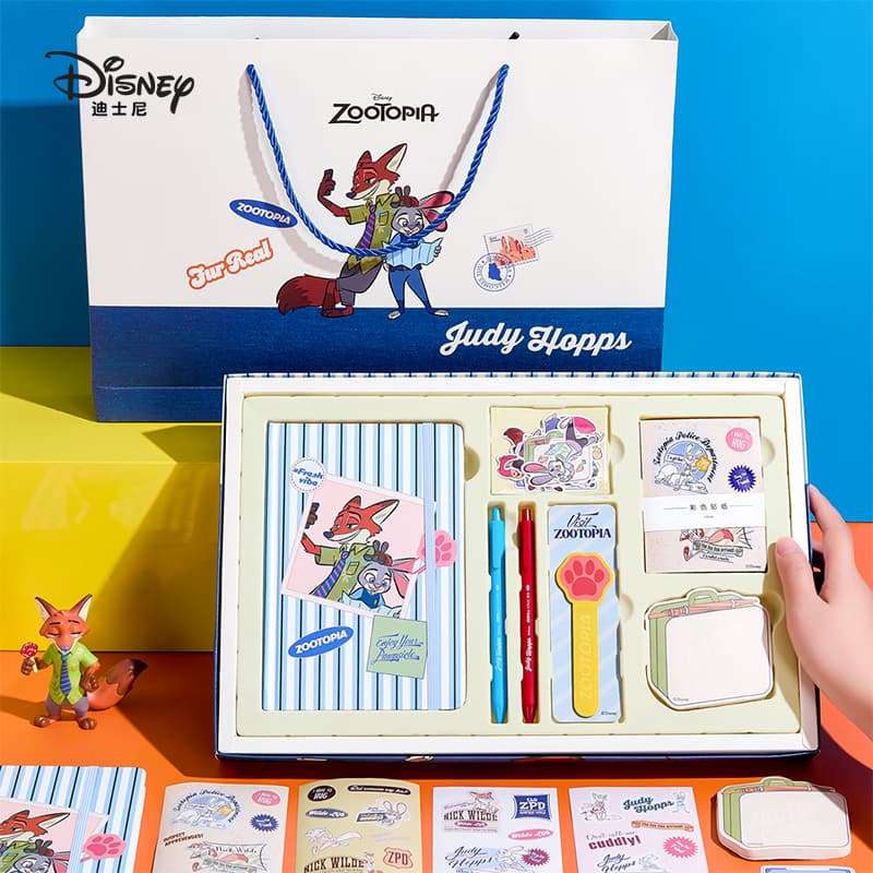 Disney Зверополис PLANNER Милый стиль Богатый материал наклеек Подарочный набор Полный комплект Красивый блокнот - изображение 2