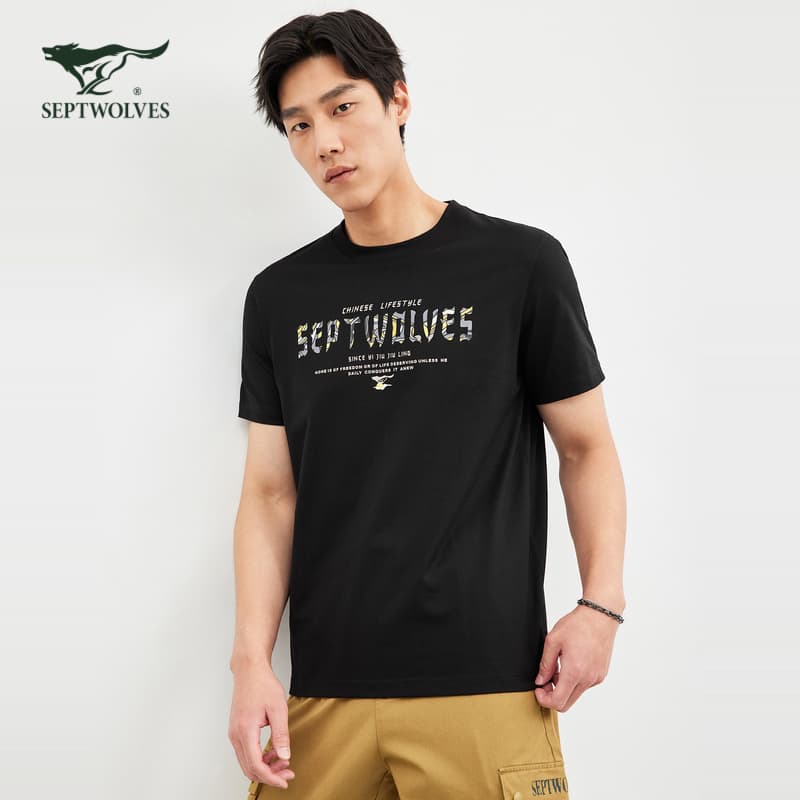 Футболка SEPTWOLVES Casual Cotton T-Shirt - изображение 2