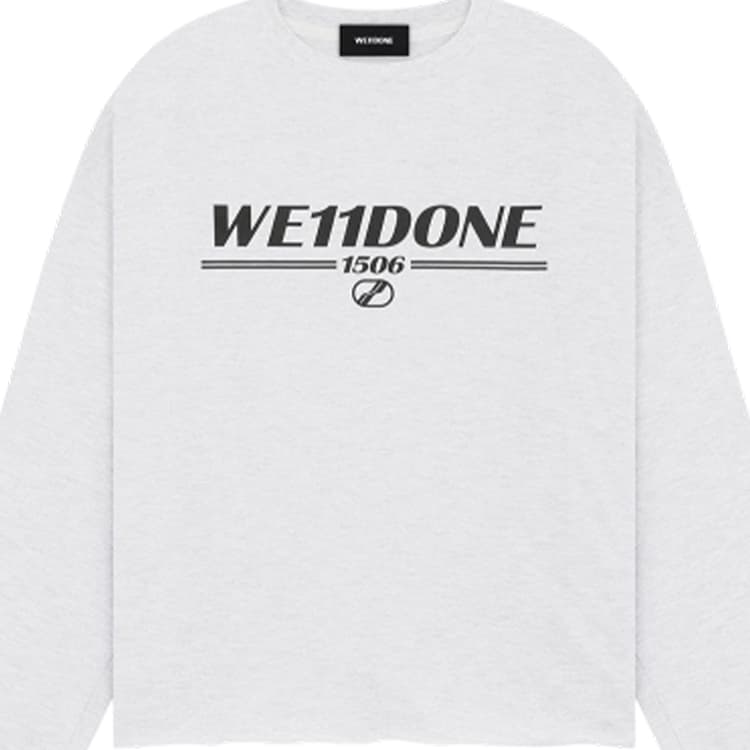 Футболка WE11DONE T-Shirt Унисекс Смешанный Серый - изображение 7
