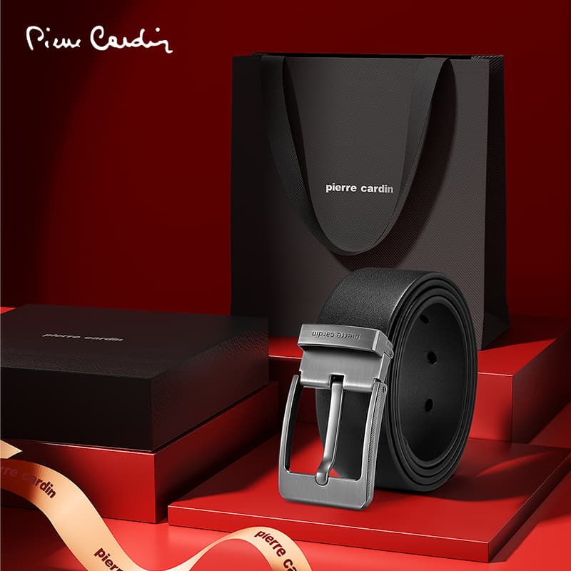 Ремень PIERRE CARDIN Ремни из лощеной коровьей кожи Мужские 3,85CM - изображение 6