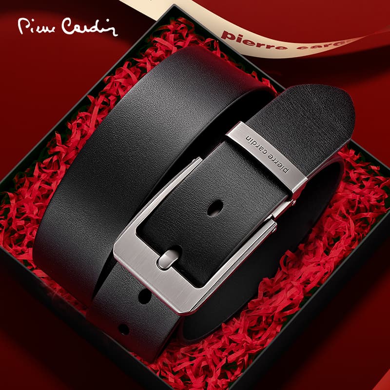 Ремень PIERRE CARDIN Ремни из лощеной коровьей кожи Мужские 3,85CM - изображение 3