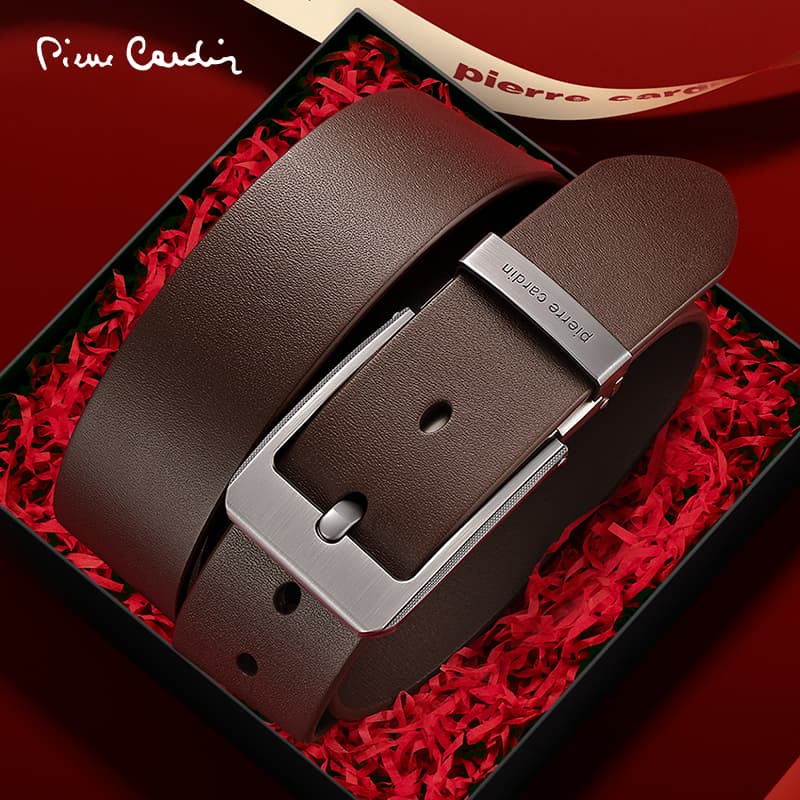 Ремень PIERRE CARDIN Ремни из лощеной коровьей кожи Мужские 3,85CM - изображение 4