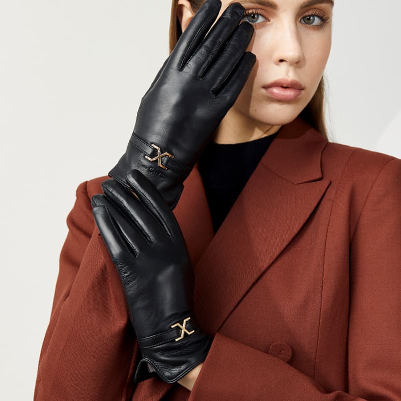 PIERRE CARDIN Натуральная кожа сенсорный экран зимний с флисовой подкладкой термический для велоспорта утолщенный - изображение 4