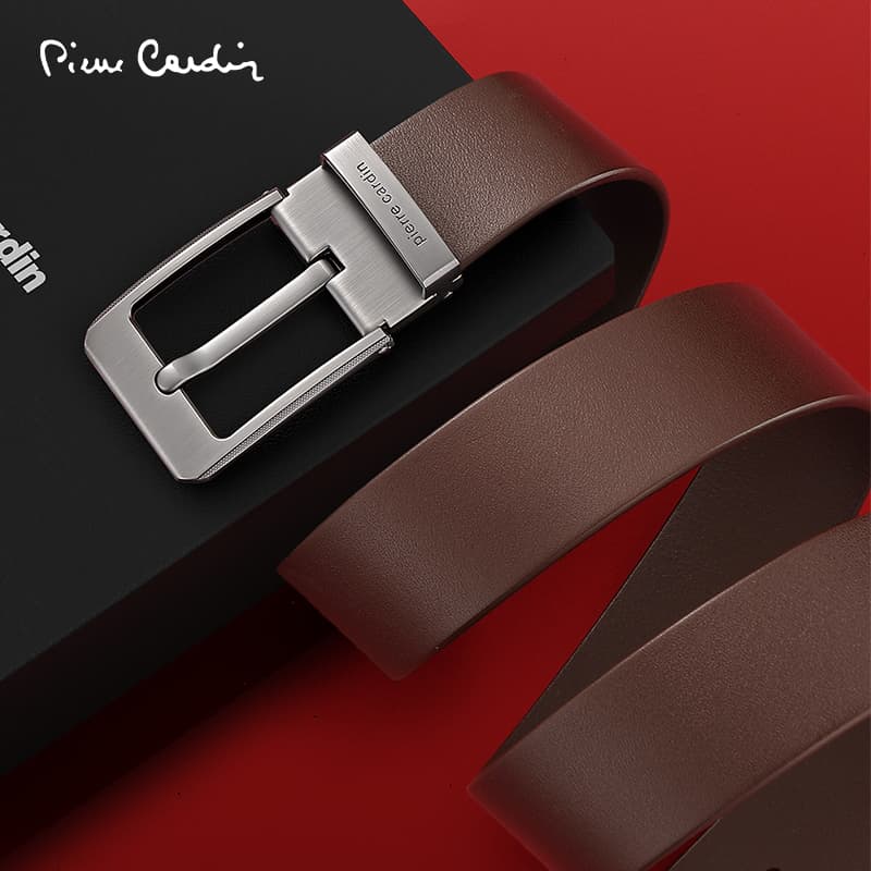 Ремень PIERRE CARDIN Ремни из лощеной коровьей кожи Мужские 3,85CM - изображение 6