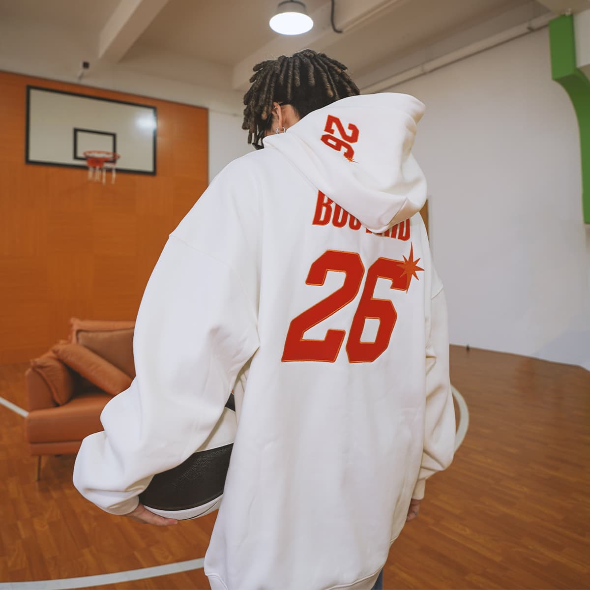 Худи Holycrap Logo Embroidered Hoodie White - изображение 4
