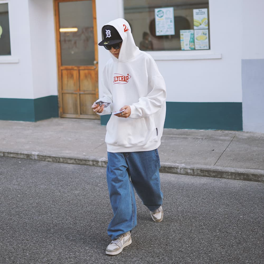 Худи Holycrap Logo Embroidered Hoodie White - изображение 7