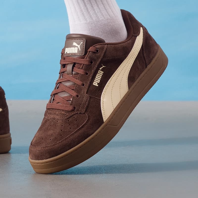 Кроссовки PUMA Caven 2,0 Low Топ Скейтборд Обувь Унисекс Коричневый - изображение 6