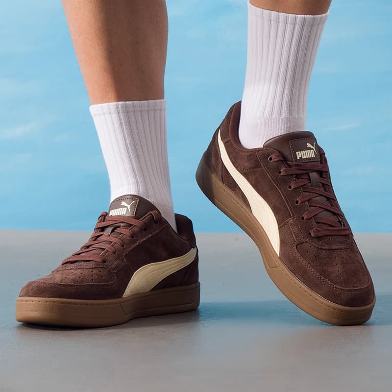 Кроссовки PUMA Caven 2,0 Low Топ Скейтборд Обувь Унисекс Коричневый - изображение 7