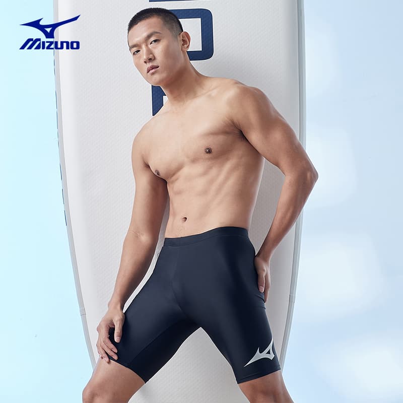 Mizuno Черный Серебряный Мужские Плавательные Шорты - изображение 4