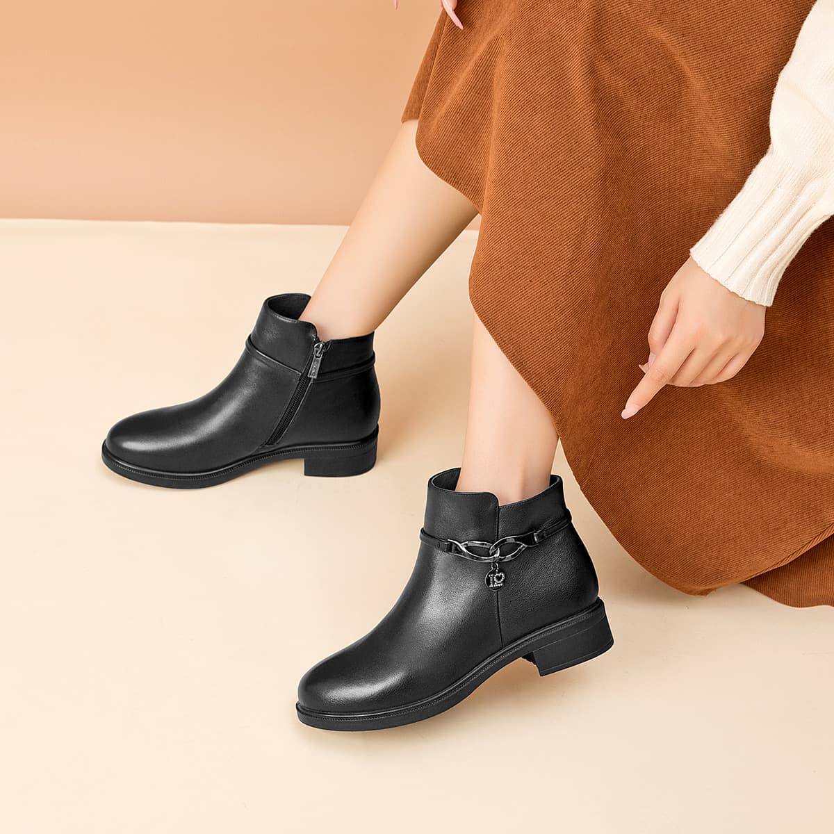 Сапоги AOKANG 3.5cm - изображение 8