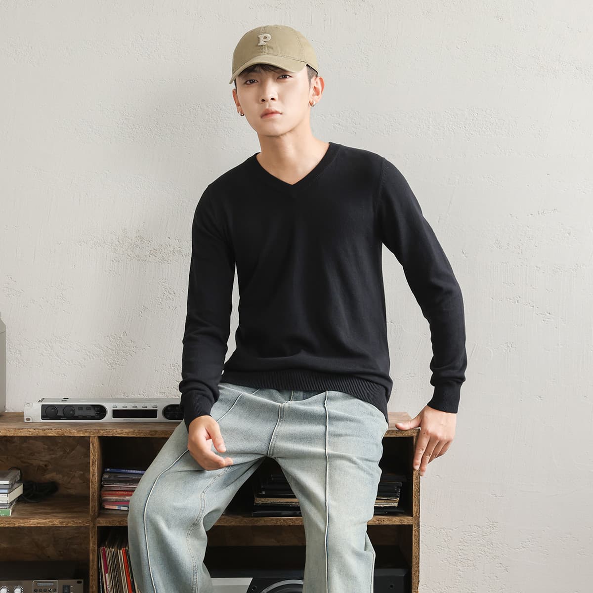 JEANSWEST Черный Мужской Трикотаж - изображение 5
