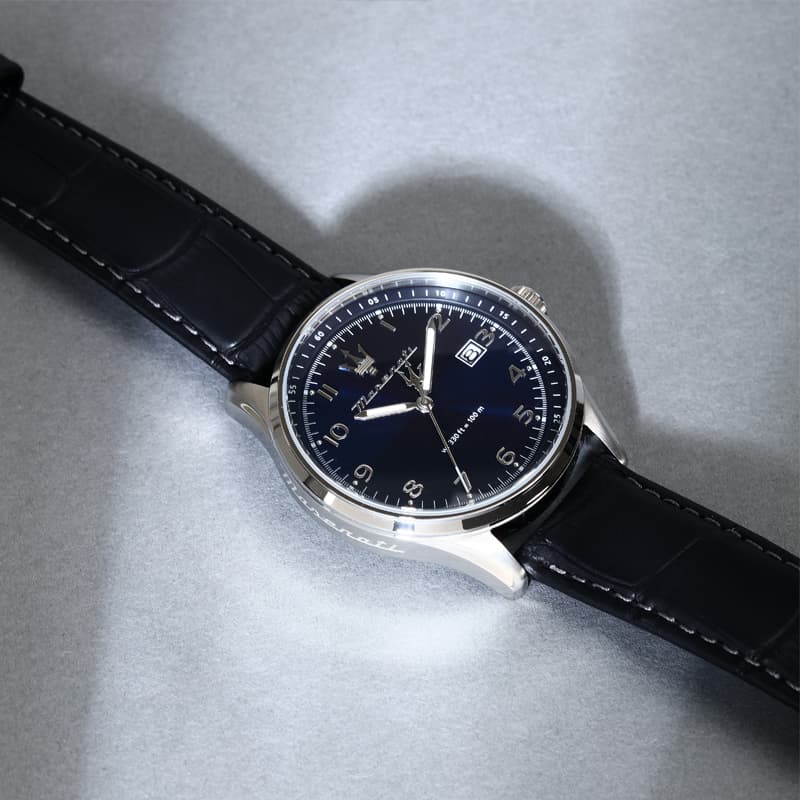 Механические часы Maserati Quartz Movement Синий Циферблат Мужские Часы Роскошная Коробка - изображение 5