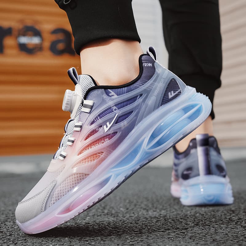 Кроссовки для бега Warrior Low Топ Беговые кроссовки Мужской Серый синий оранжевый - изображение 10
