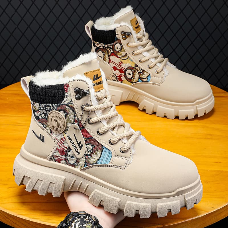 Ботинки Warrior Martin Boots Beige Black - изображение 4