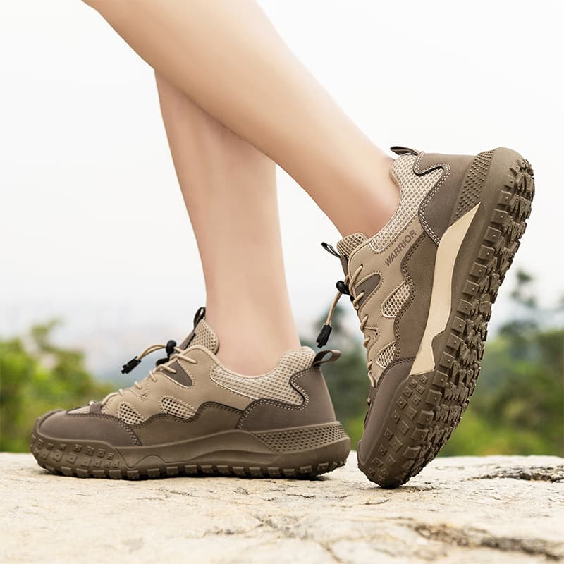 Кроссовки WARRIOR Low Топ Альпинистские и треккинговые ботинки Мужской Светлый хаки Коричнево-кофейный - изображение 6