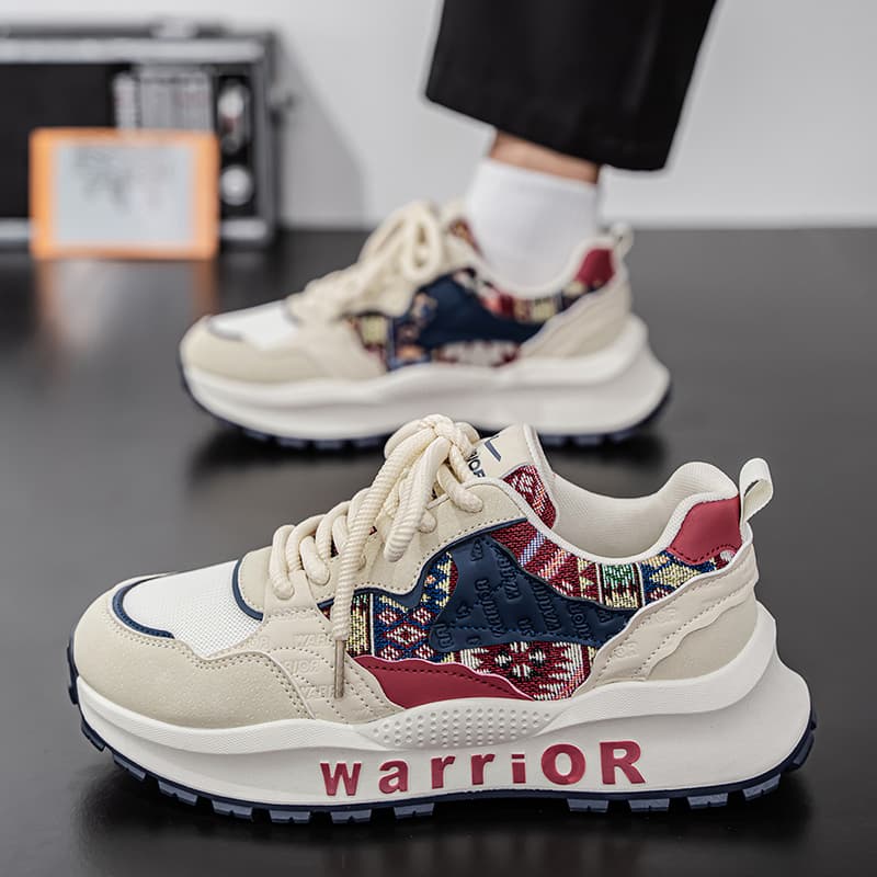 Кроссовки Warrior противоскользящий устойчивый к истиранию дышащий покрытие легкий увеличивающий высоту низкий топ - изображение 8