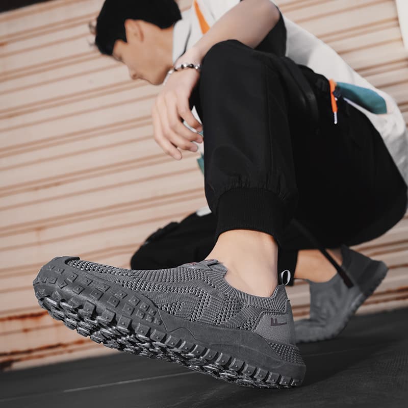 Кроссовки Warrior Slip On Обувь Без Шнуровки Покрытие Увеличивающее Высоту Устойчивость к Износу Легкая Дышащая Противоскользящая - изображение 8