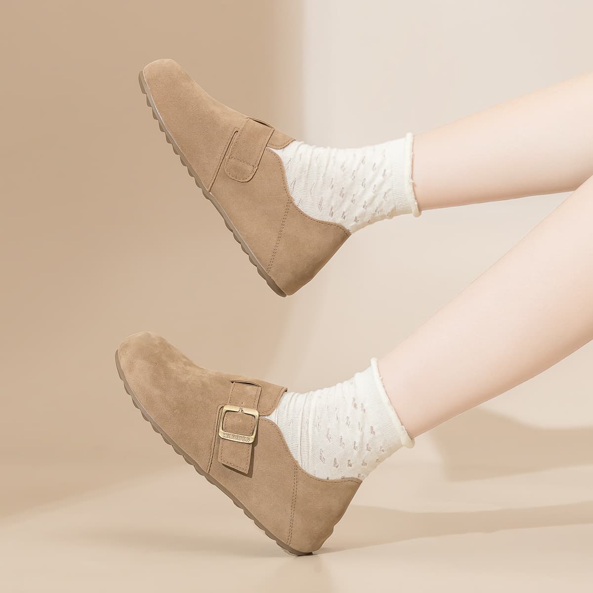 Сандалии Warrior Шов Обувь Birkenstock Женские Хаки - изображение 6