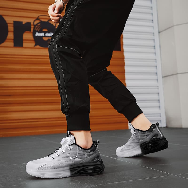 Кроссовки для бега WARRIOR Low Топ Беговые кроссовки Мужской Серый черный - изображение 9