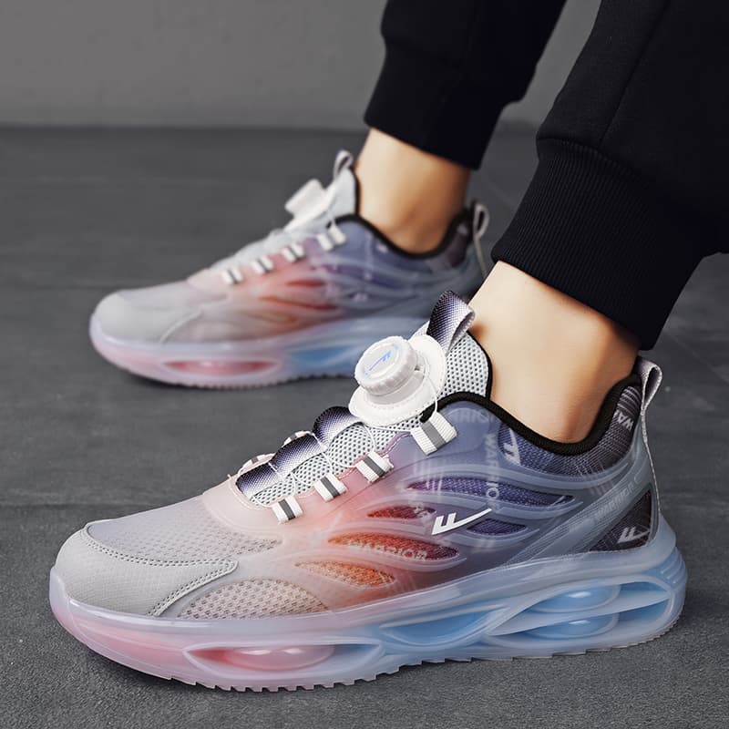 Кроссовки для бега Warrior Low Топ Беговые кроссовки Мужской Серый синий оранжевый - изображение 11
