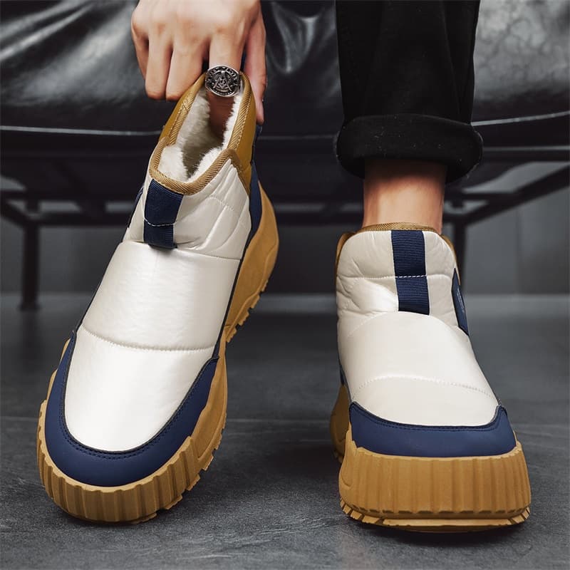 Ботинки зимние Warrior Slip On Обувь с эффектом увеличения высоты термозащита устойчивость к истиранию противоскользящее покрытие - изображение 6