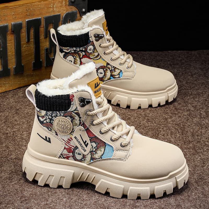 Ботинки Warrior Martin Boots Beige Black - изображение 5