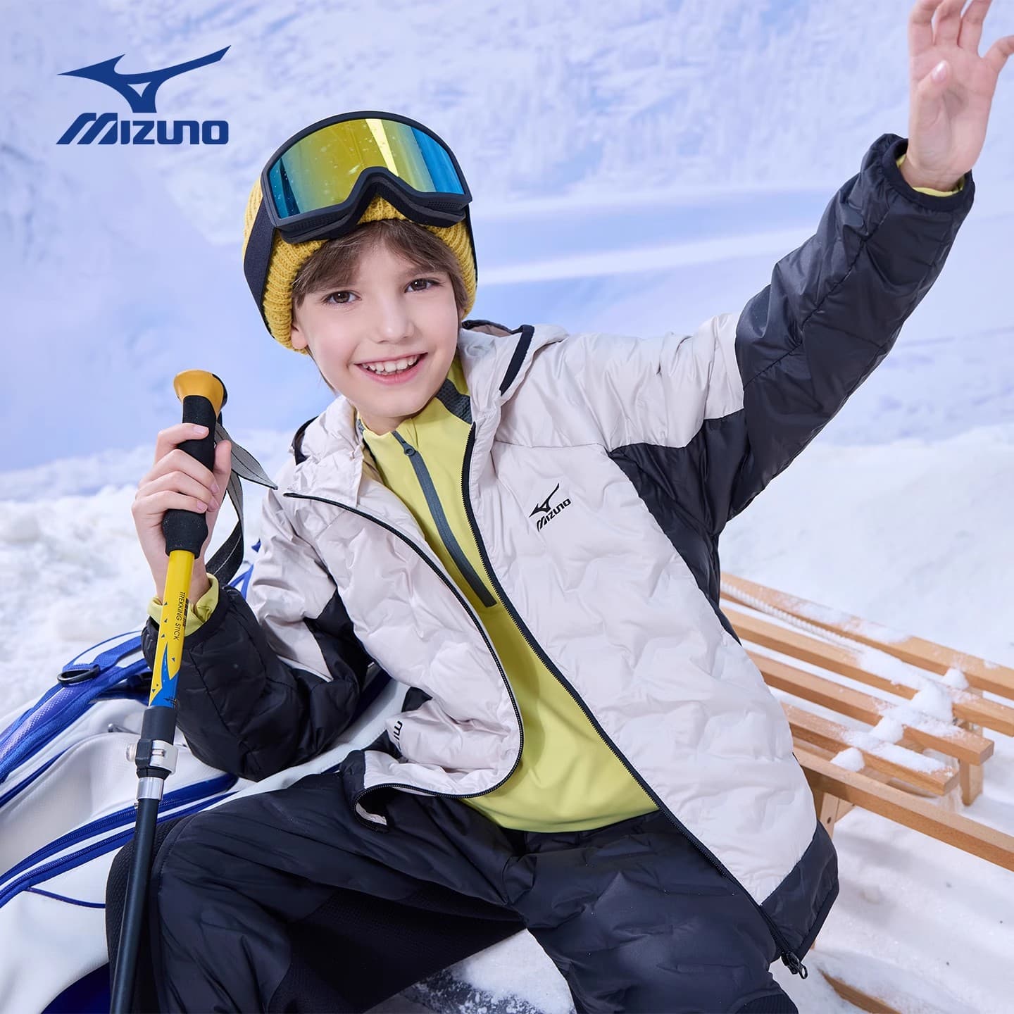 Mizuno Светлый Абрикос Kids Пуховики - изображение 2