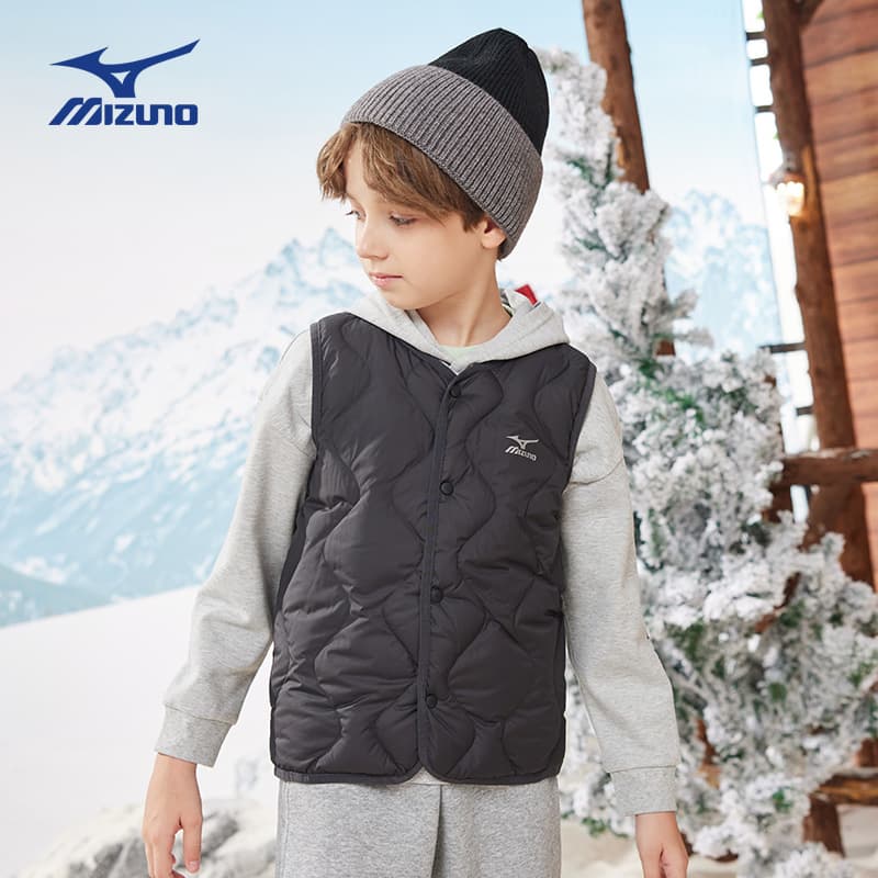 Mizuno Черный Kids Пуховые жилеты - изображение 2
